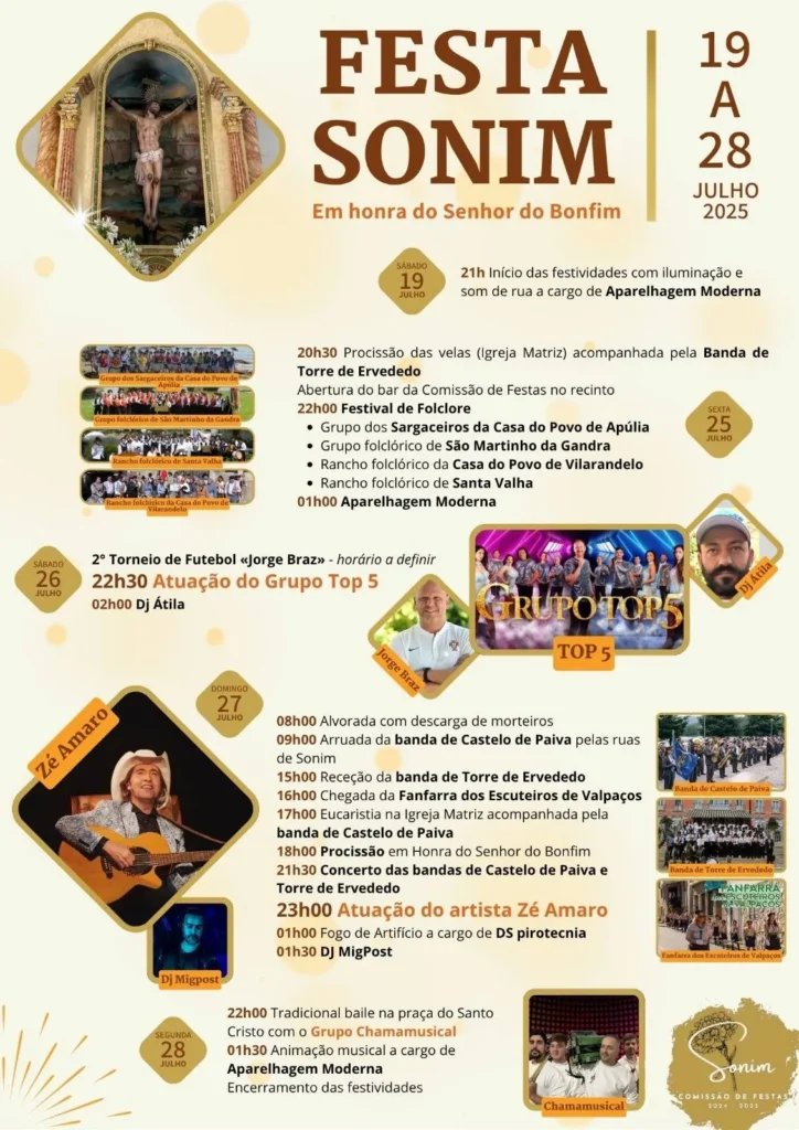 Festas do Senhor do Bonfim 2025 em Sonim