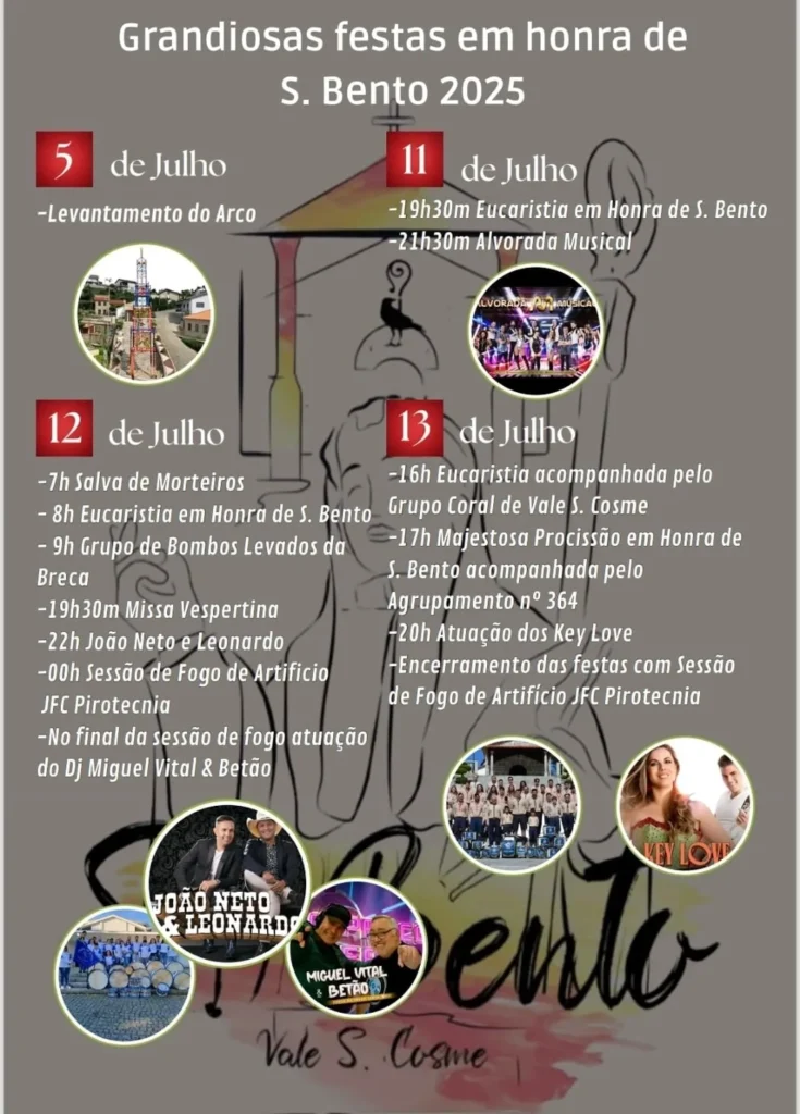 Festas de São Bento 2025 em Vale São Cosme