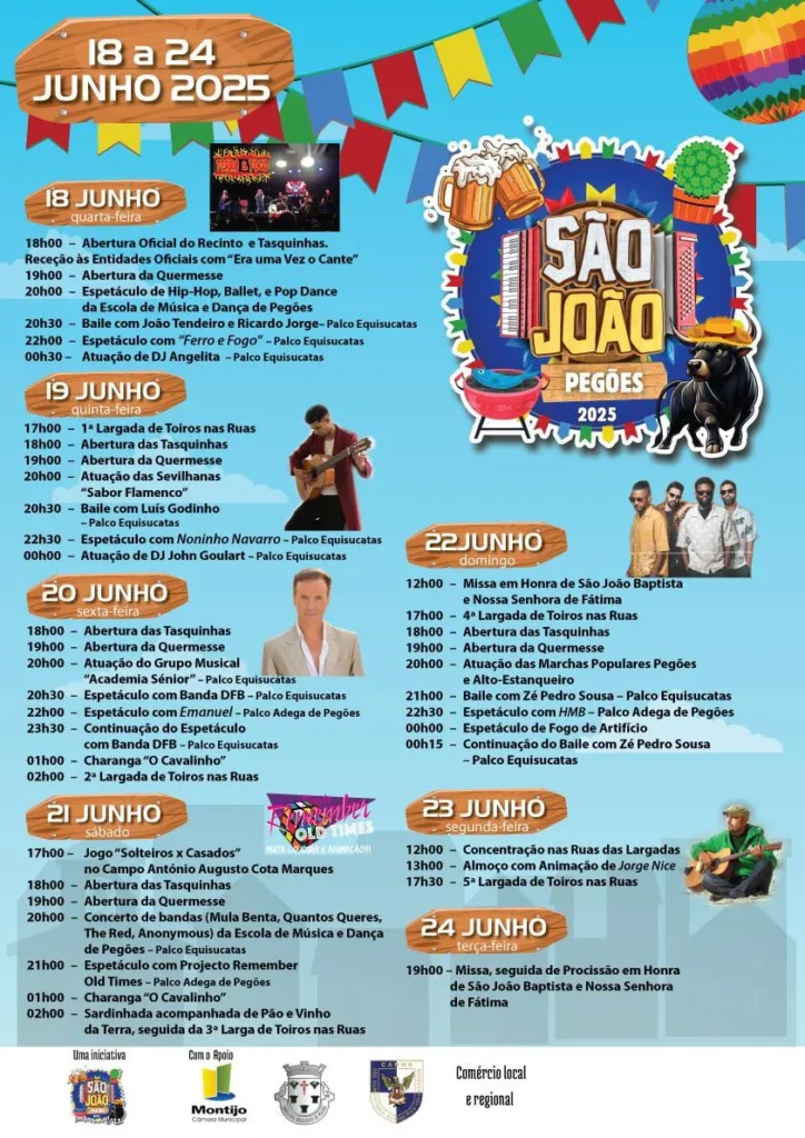 Festas São João 2025 em Pegões