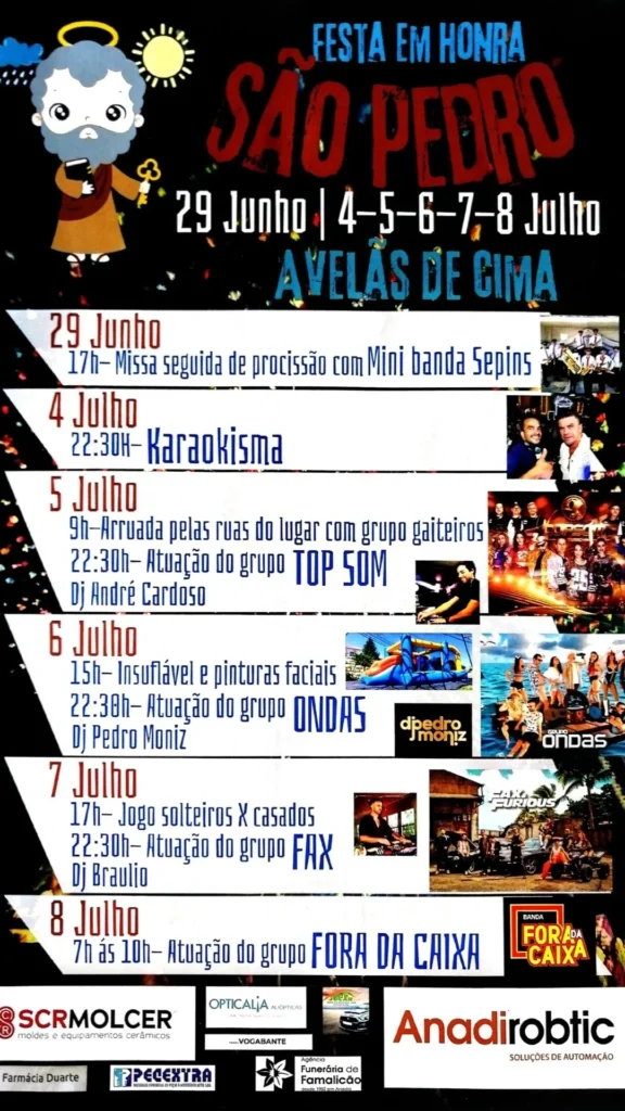 Festas de São Pedro 2025 em Avelãs de cima