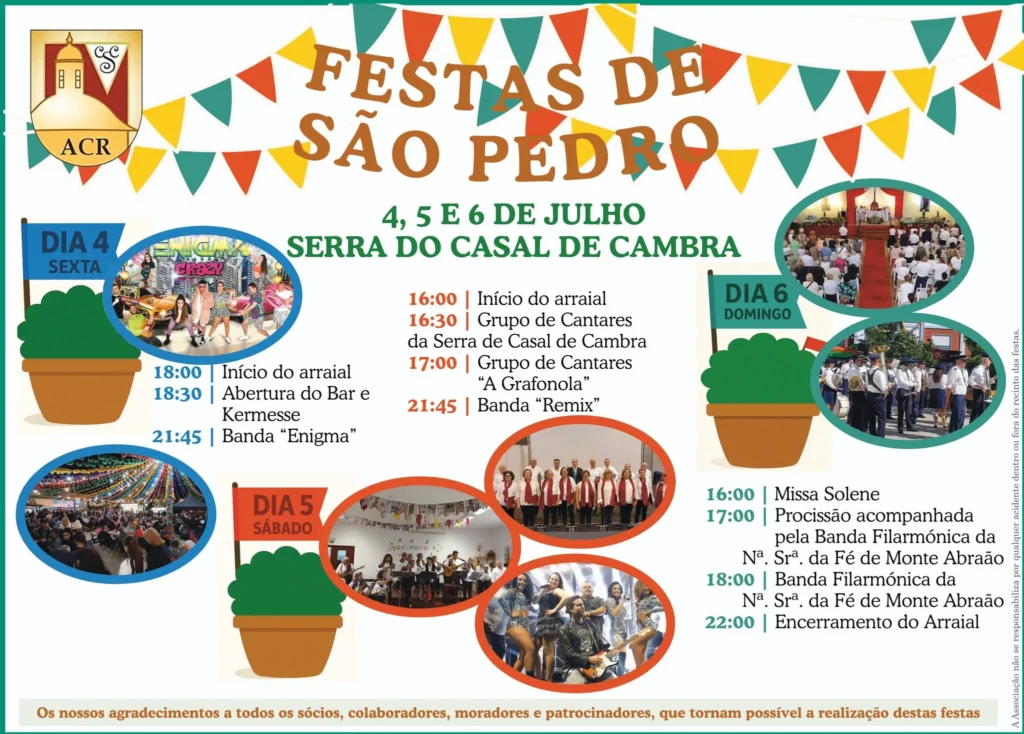 Festas de São Pedro 2025 em Casal de Cambra