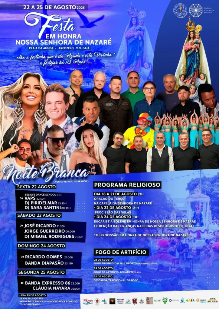 Festa da Senhora da Nazaré 2025 em Praia da Aguda