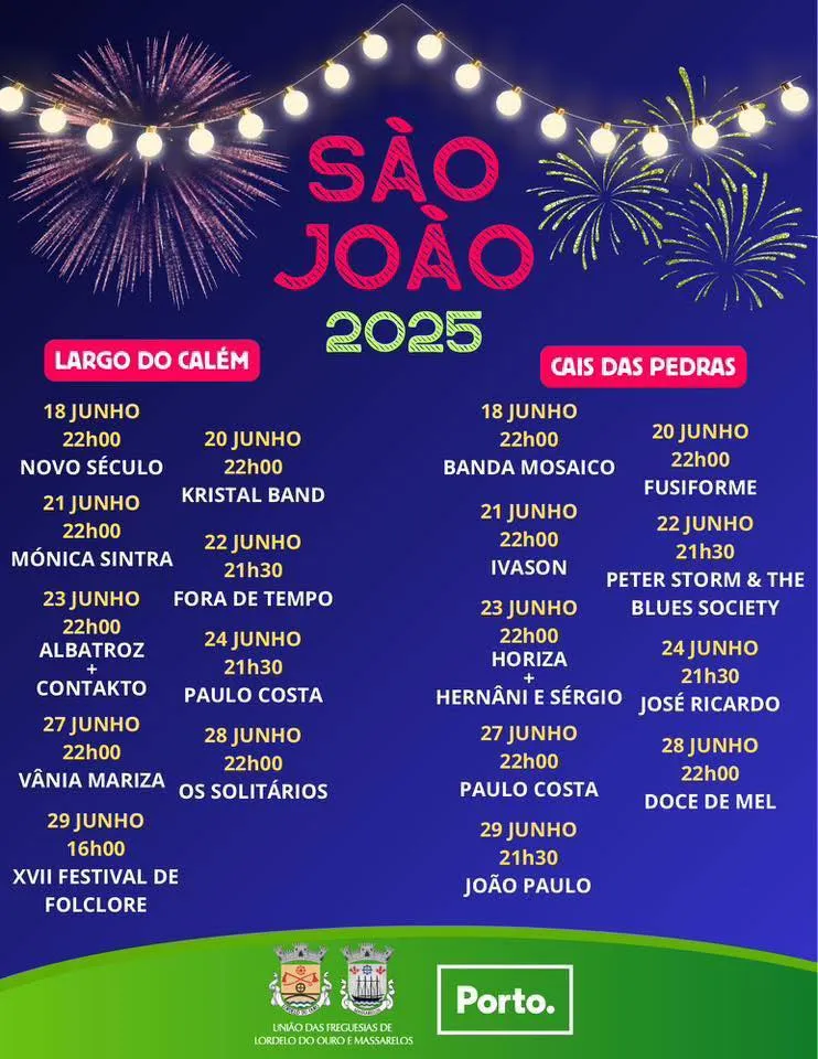 Festas de São João 2025 em Lordelo e Massarelos