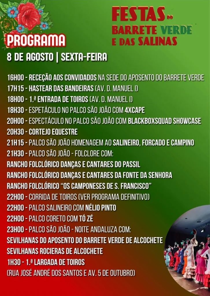 Festas do Barrete Verde 2025 em Alcochete