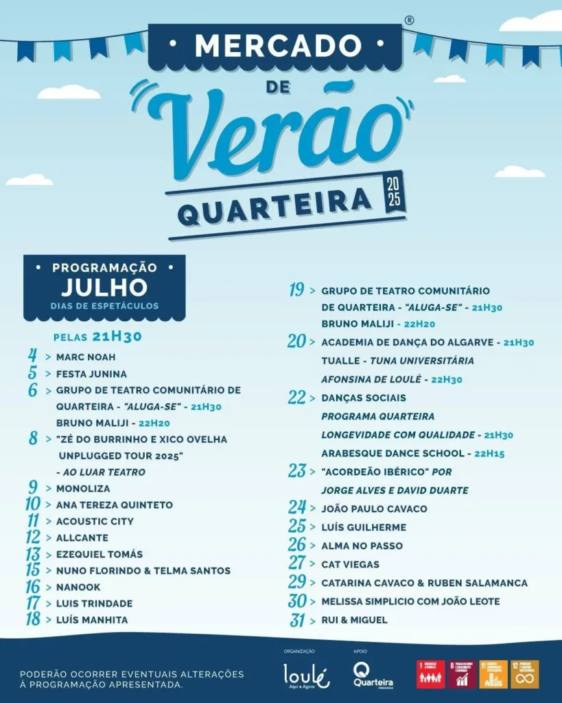 Concertos de Verão 2025 em Quarteira