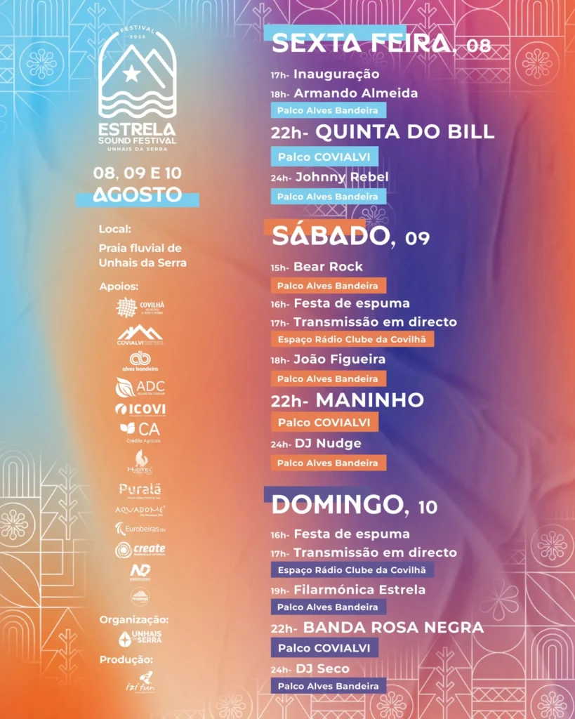 Estrela Sound Festival 2025 em Unhais da Serra