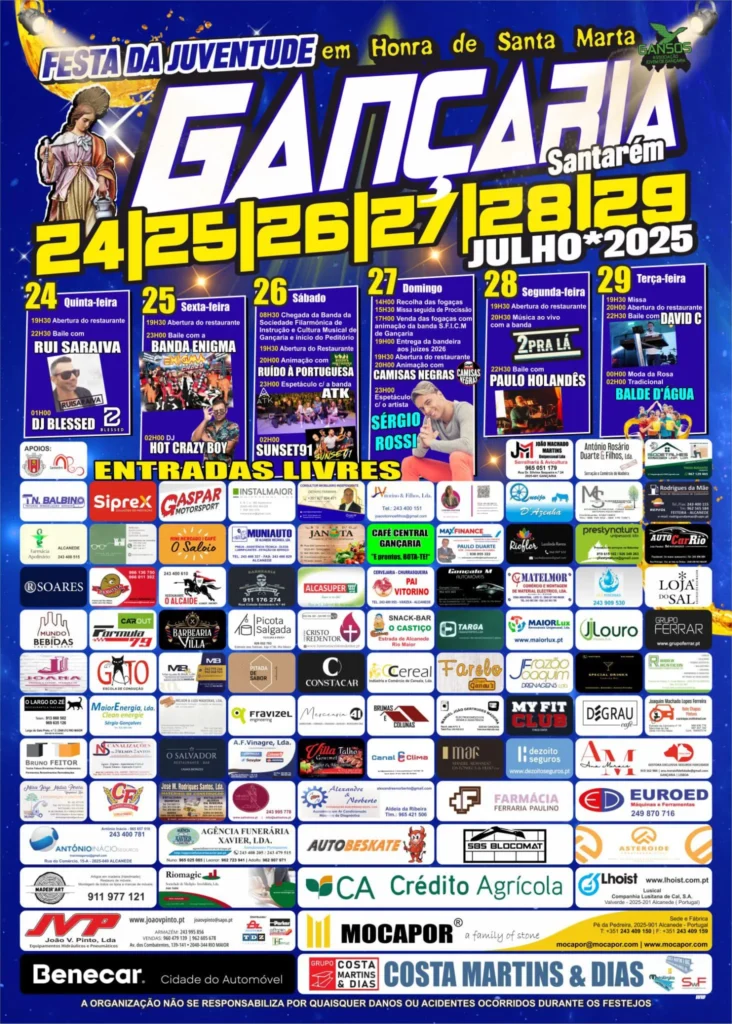 Festa da Juventude 2025 em Gançaria