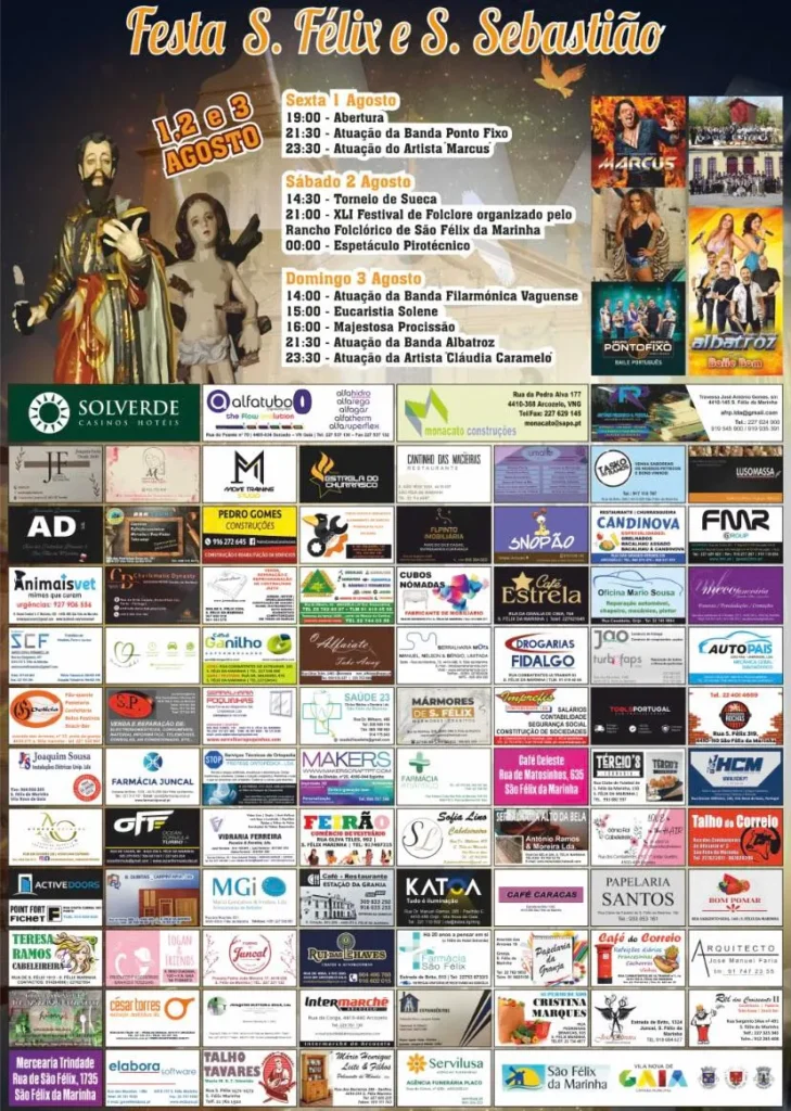 Festas de São Félix da Marinha 2025 em São Félix da Marinha