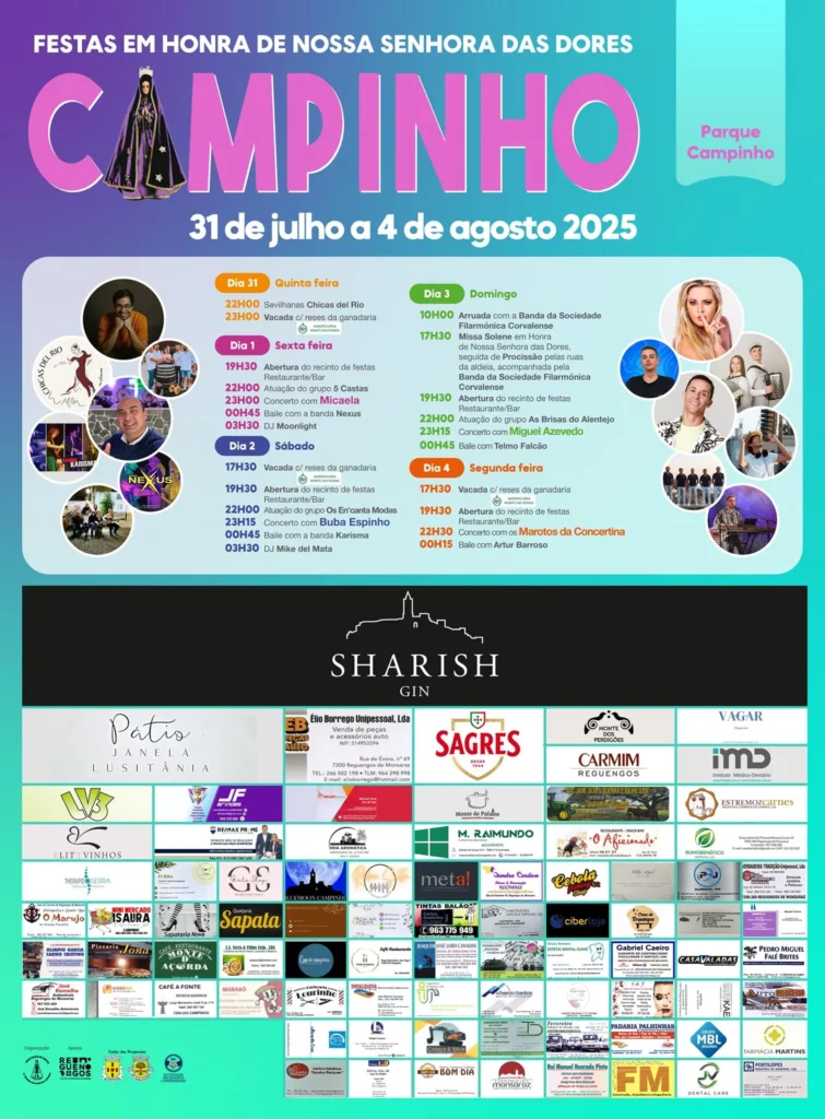 Festas da Senhora das Dores 2025 em Campinho