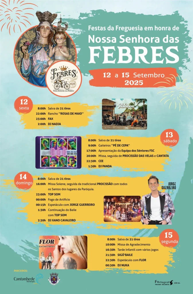 Festas da Senhora das Febres 2025 em Febres