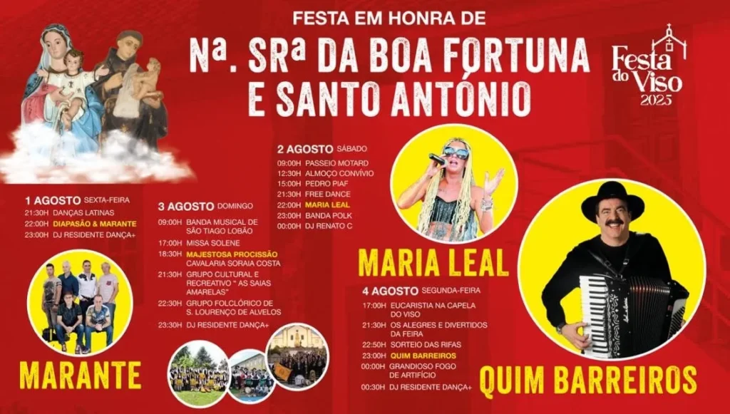 Festas da Boa Fortuna 2025 em Viso