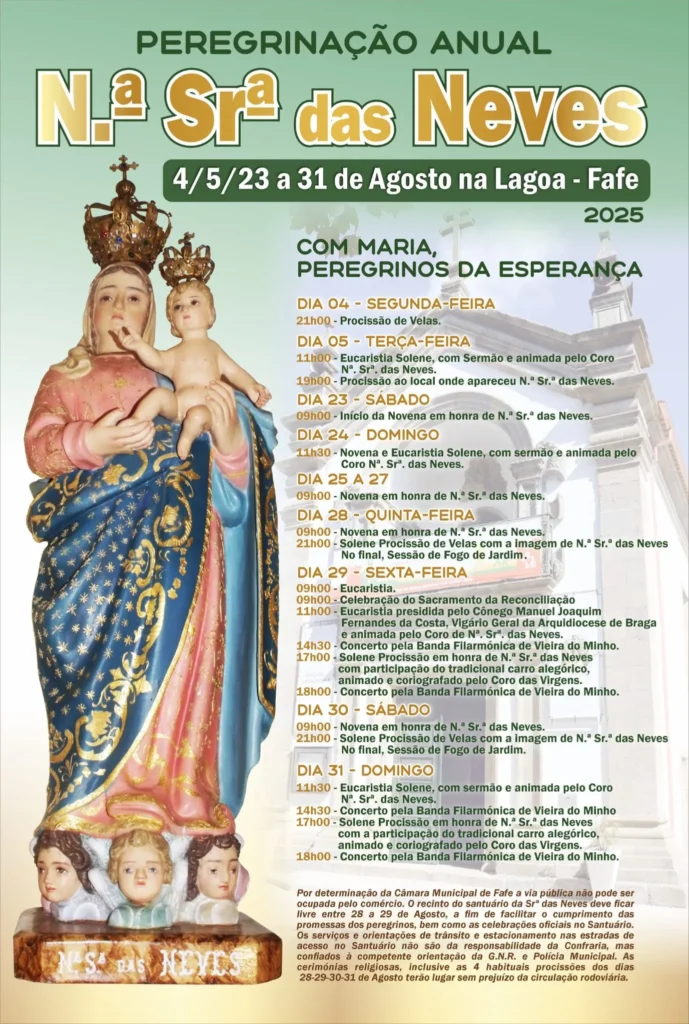 Festas da Senhora das Neves 2025 em Lagoa