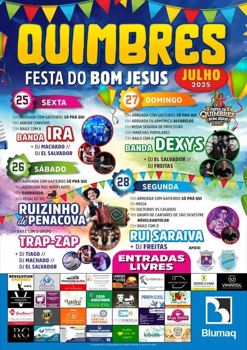 Festas do Bom Jesus 2025 em Quimbres