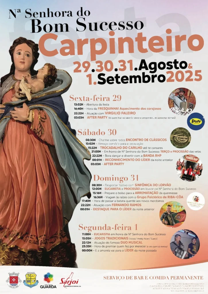 Festas do Bom Sucesso 2025 em Carpinteiro