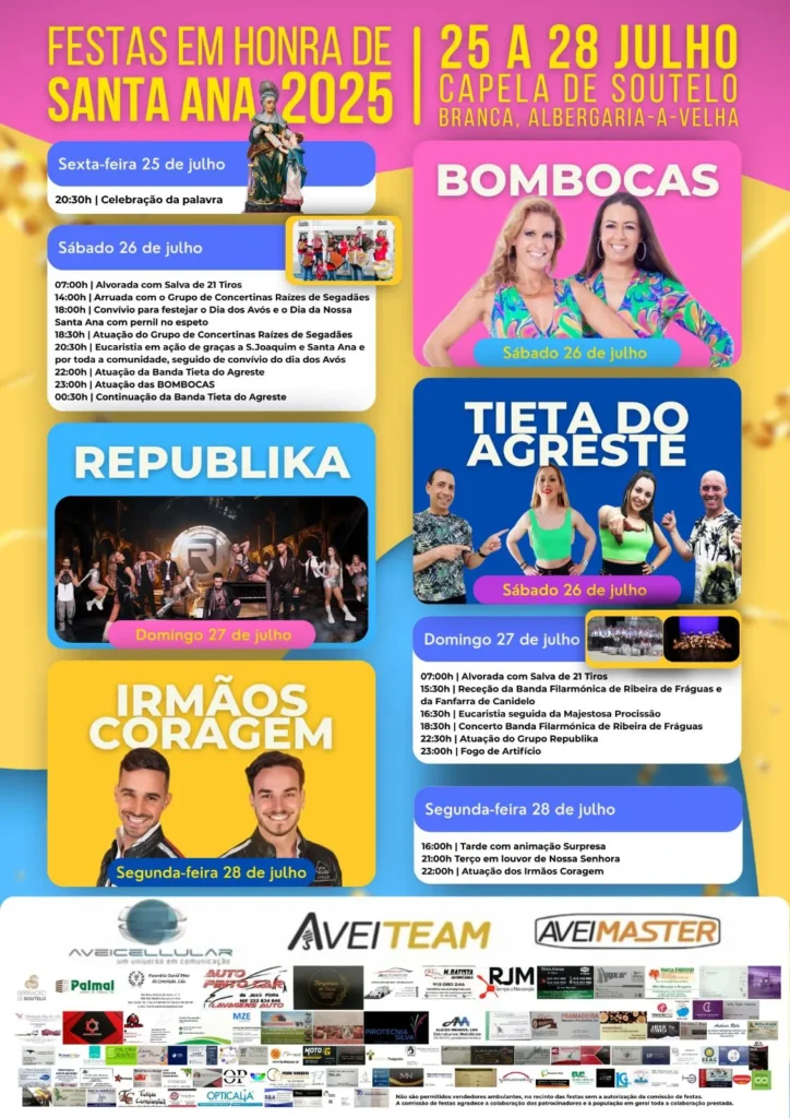 Festas de Santa Ana 2025 em Branca