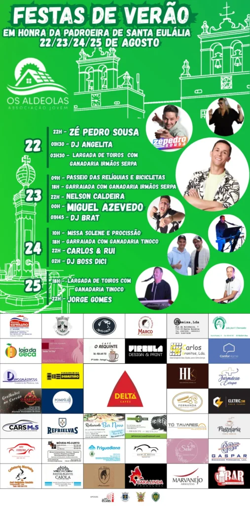 Festas de Santa Eulália 2025 em Portalegre