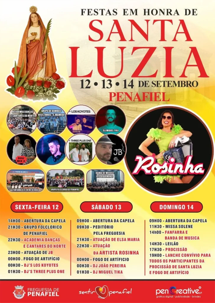 Festas de Santa Luzia 2025 em Penafiel