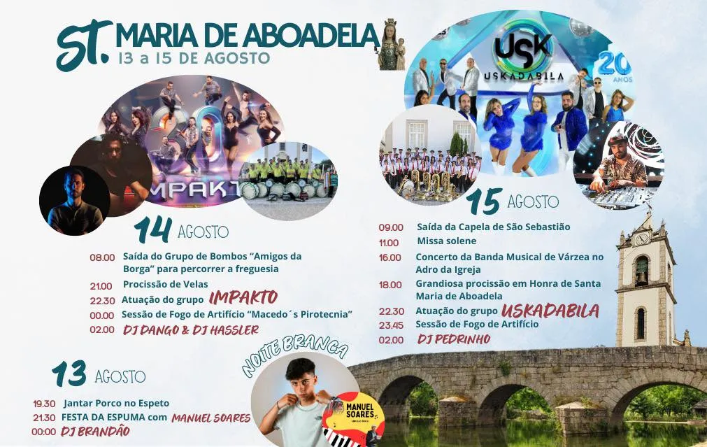 Festas de Santa Maria 2025 em Aboadela