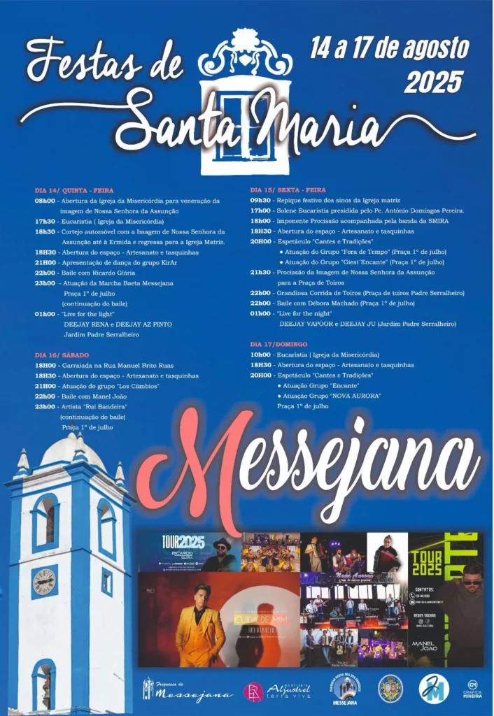 Festas de Santa Maria 2025 em Messejana