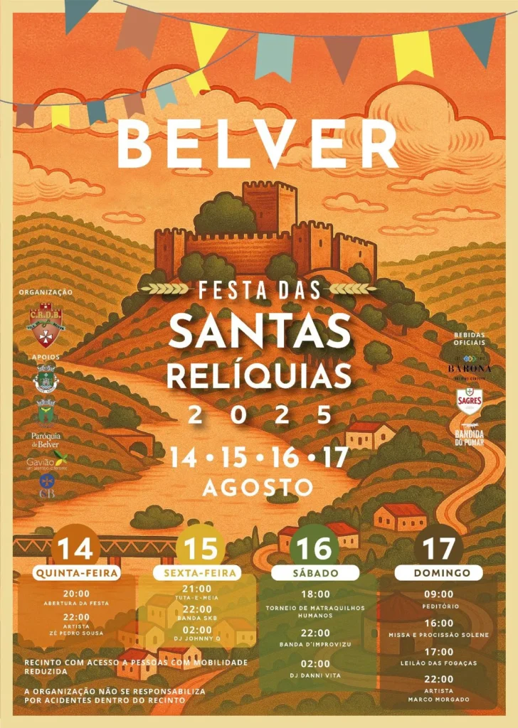 Festas de Santas Relíquias 2025 em Belver