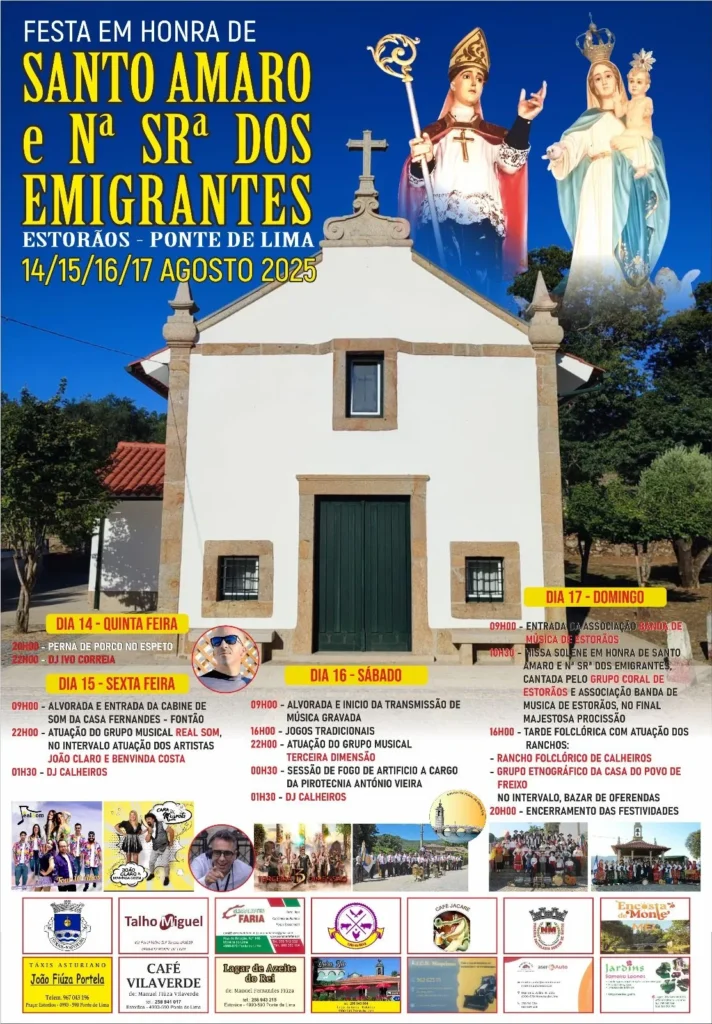 Festas de Santo Amaro 2025 em Estorãos