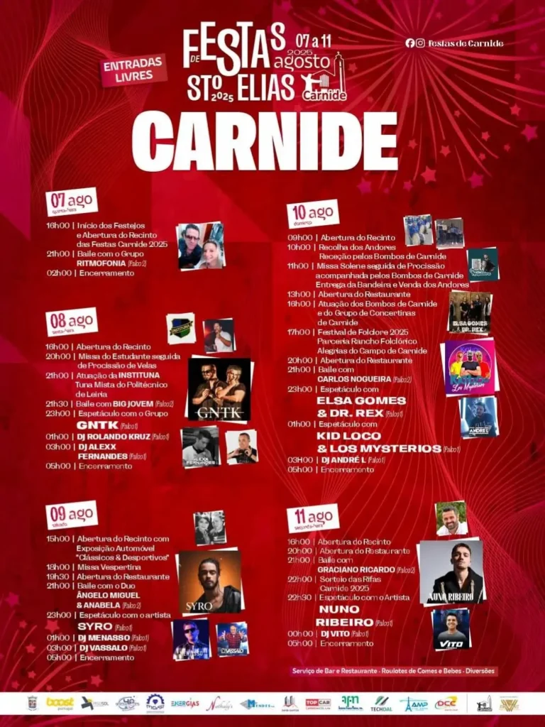 Festas de Santo Elias 2025 em Carnide