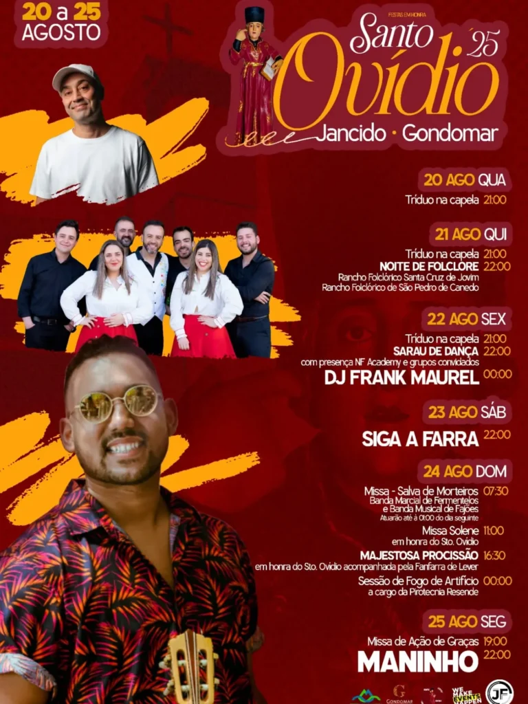 Festas de Santo Ovídio 2025 em Jancido