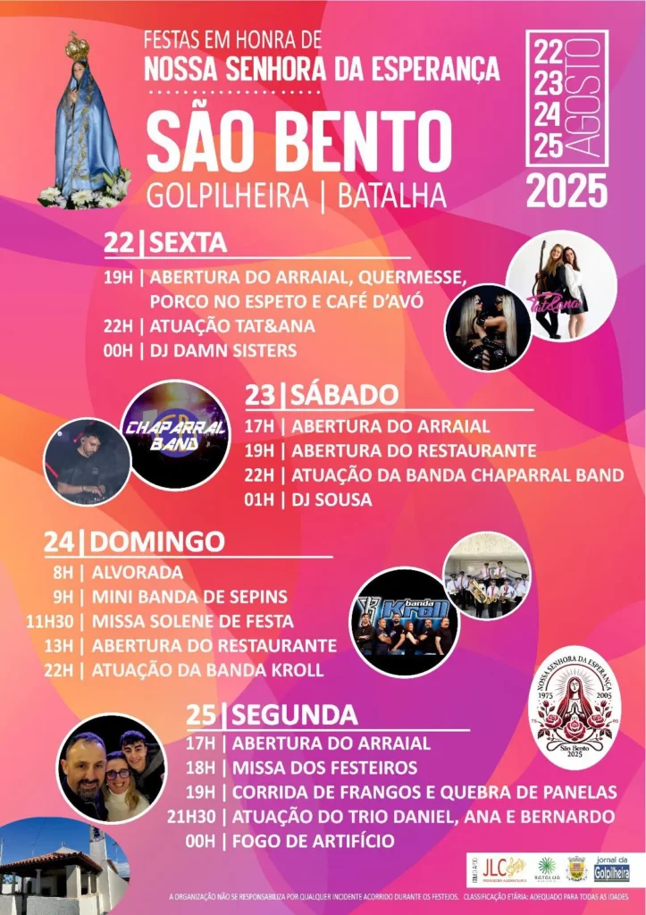 Festas de São Bento 2025 em Golpilheira