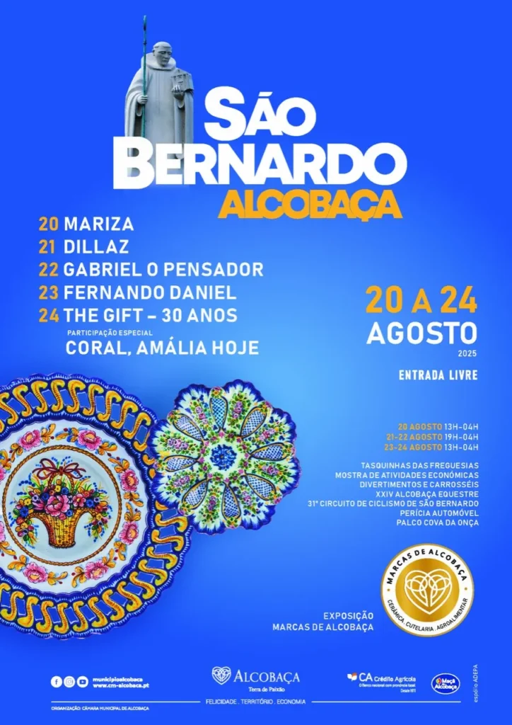 Festas de São Bernardo 2025 em Alcobaça