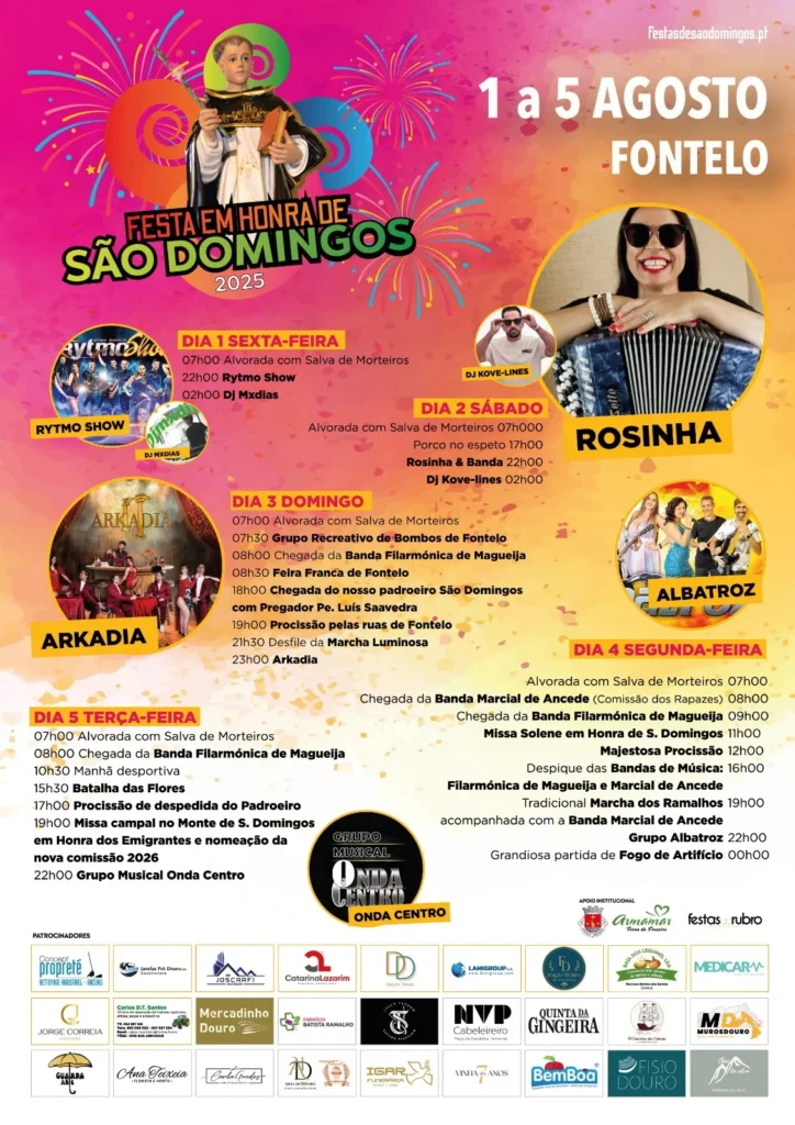 Festas de São Domingos 2025 em Fontelo