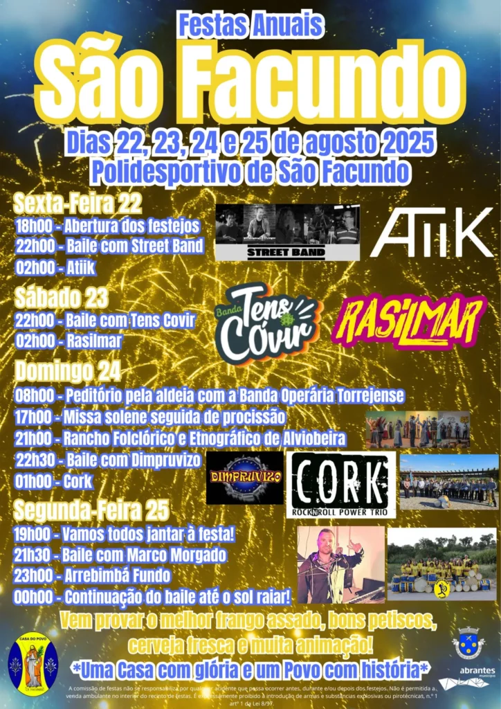 Festas de São Facundo 2025