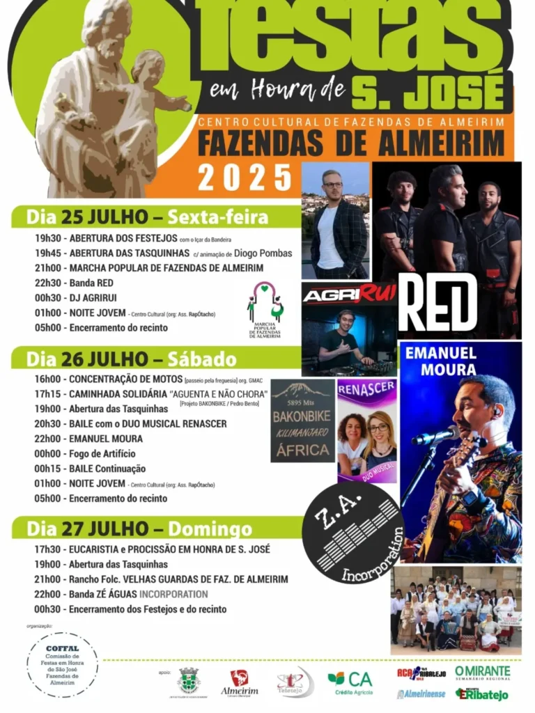 Festas de São José 2025 em Fazendas de Almeirim