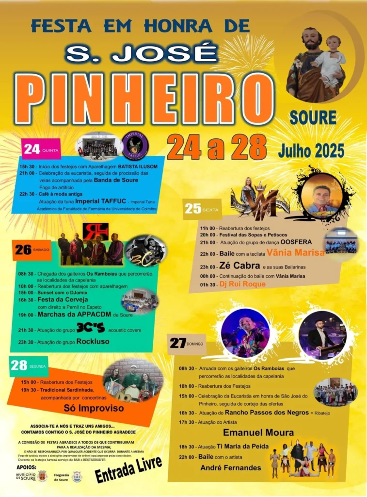 Festas de São José 2025 em Pinheiro