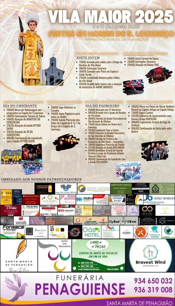 Festas de São Lourenço 2025 em Vila Maior