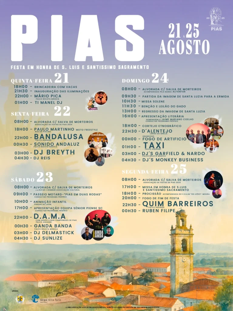 Festas de São Luis 2025 em Pias