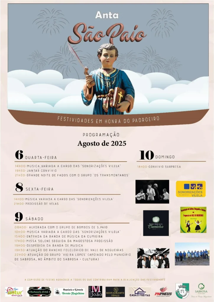 Festas de São Paio 2025 em Anta