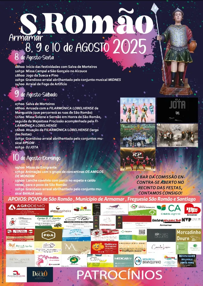 Festas de São Romão 2025 em Armamar