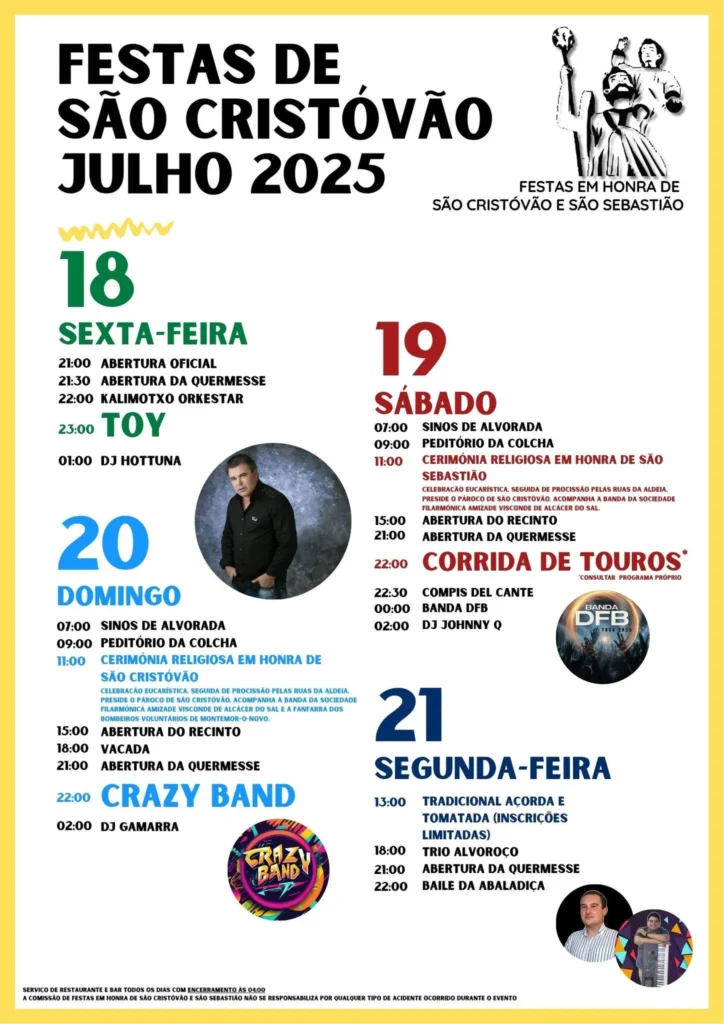 Festas de São Cristovão 2025 em Montemor-o-Novo
