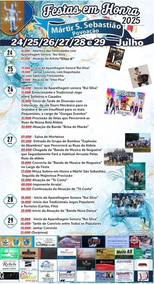 Festas de São Sebastião 2025 em Povoação