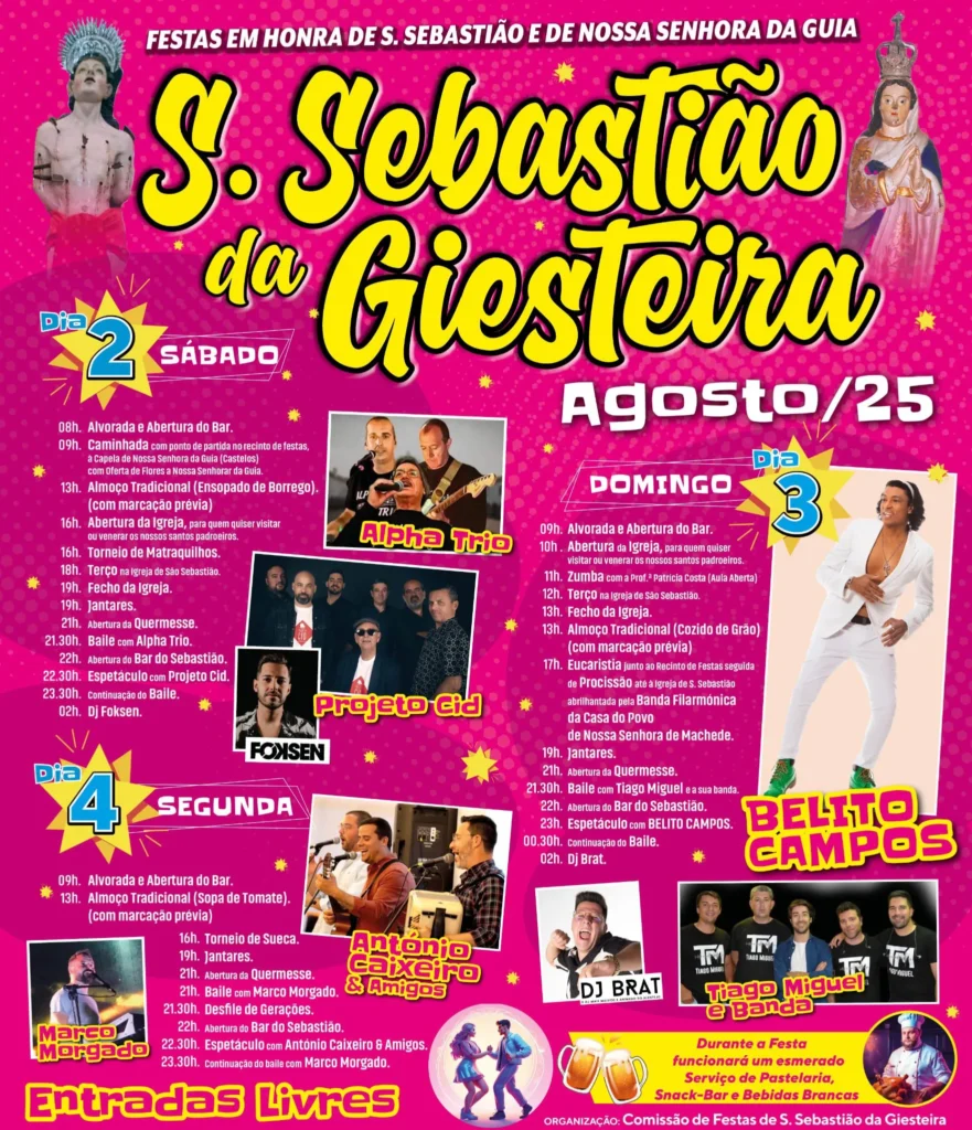 Festas de São Sebastião da Giesteira 2025