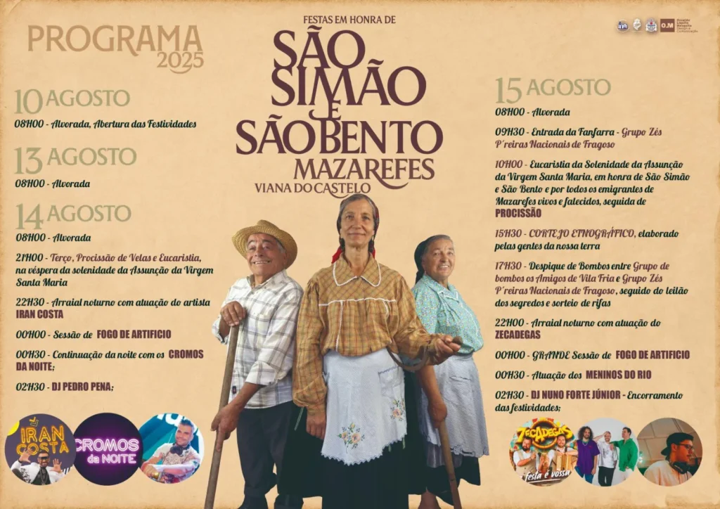 Festas de São Simão 2025 em Mazarefes