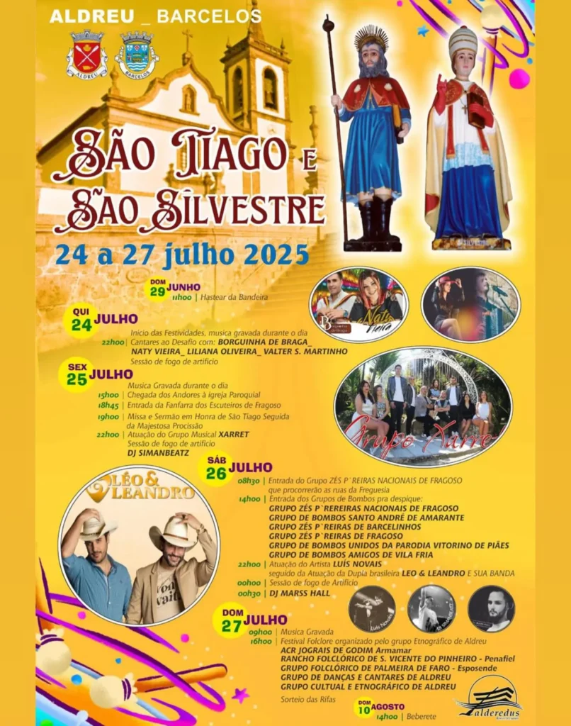 Festas de São Tiago 2025 em Aldreu