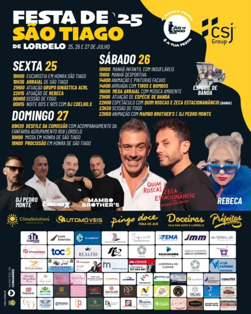Festas de São Tiago 2025 em Lordelo
