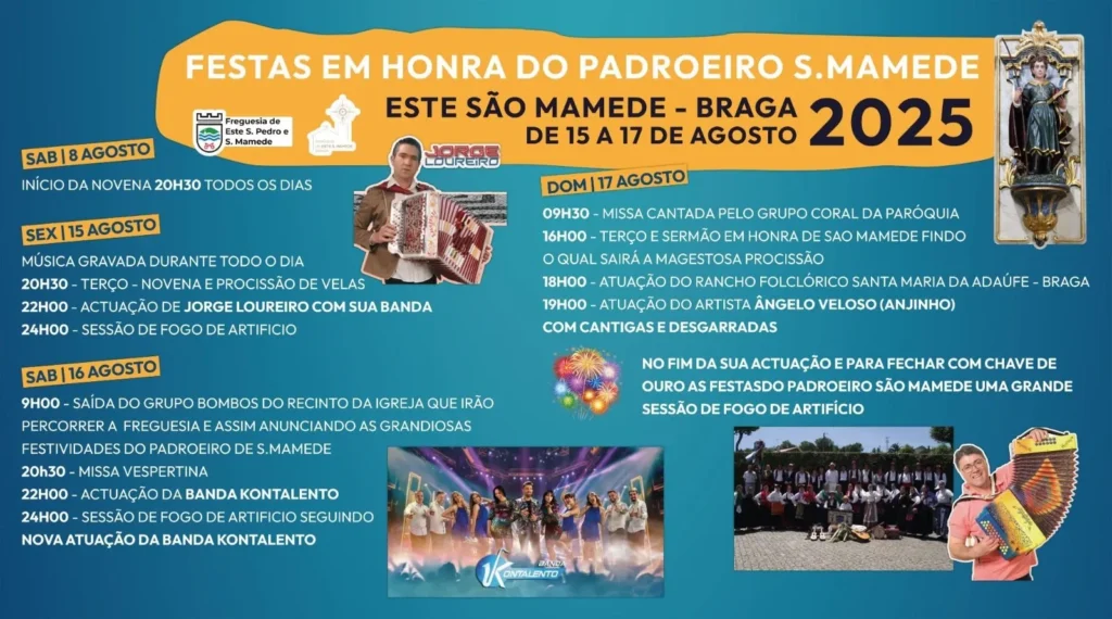 Festas de São Mamede 2025 em Este São Mamede