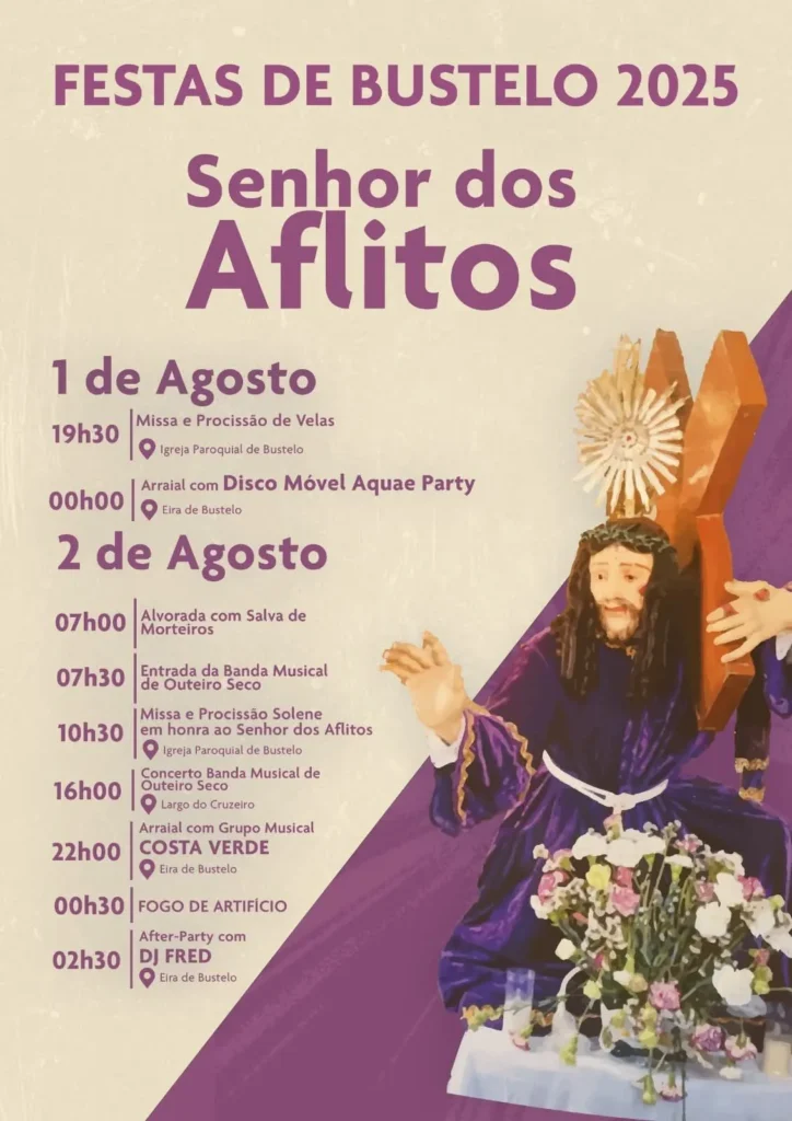Festas do Senhor dos Aflitos 2025 em Bustelo