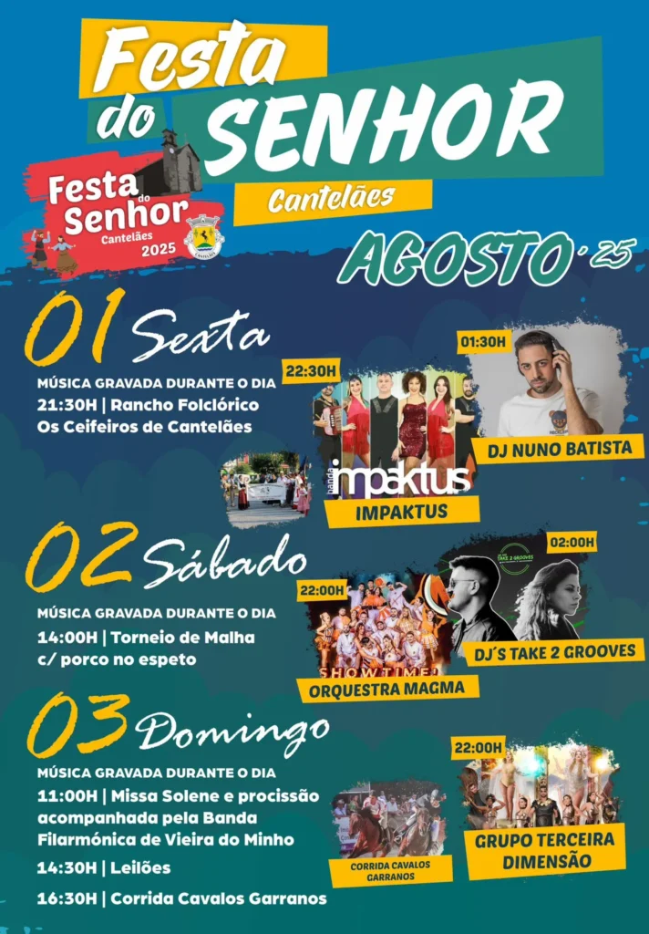 Festas do Senhor de Cantelães 2025
