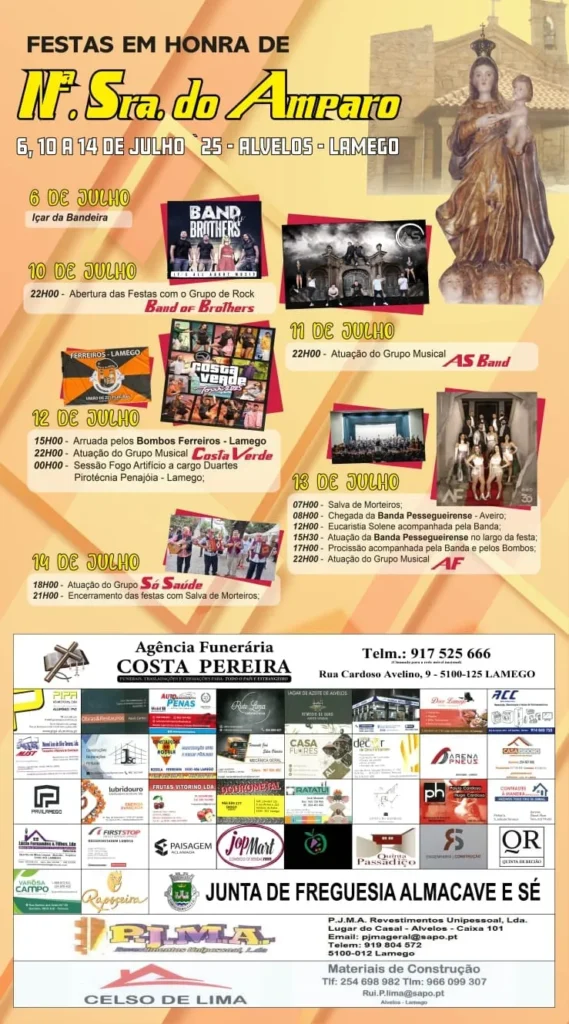 Festas da Senhora do Amparo 2025 em Alvelos