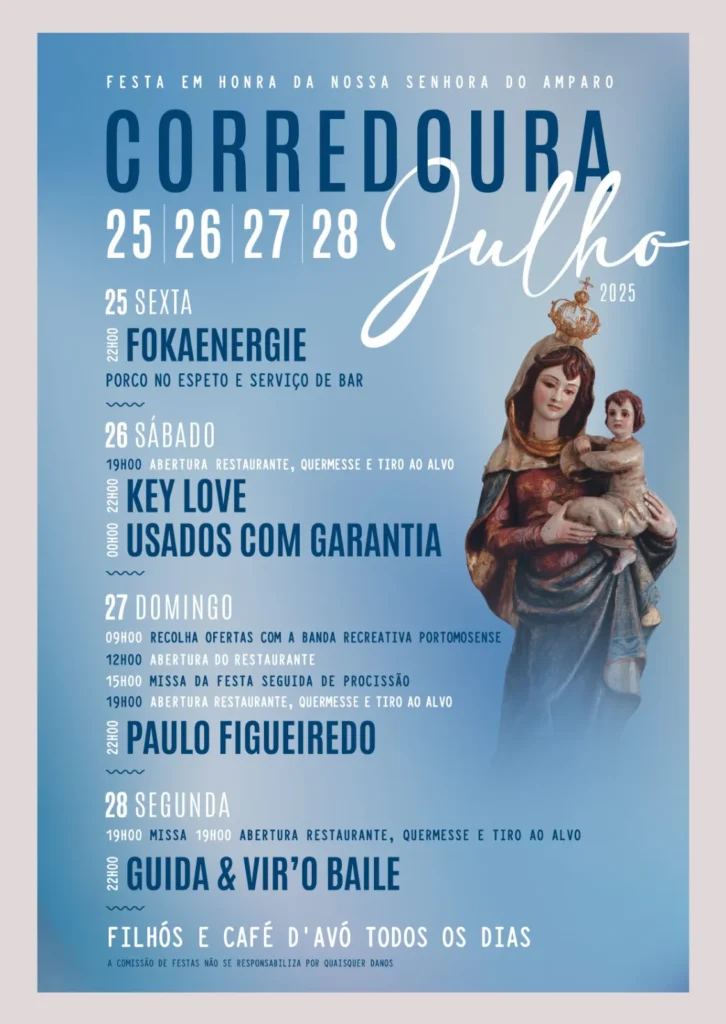 Festas da Senhora do Amparo 2025 em Corredoura
