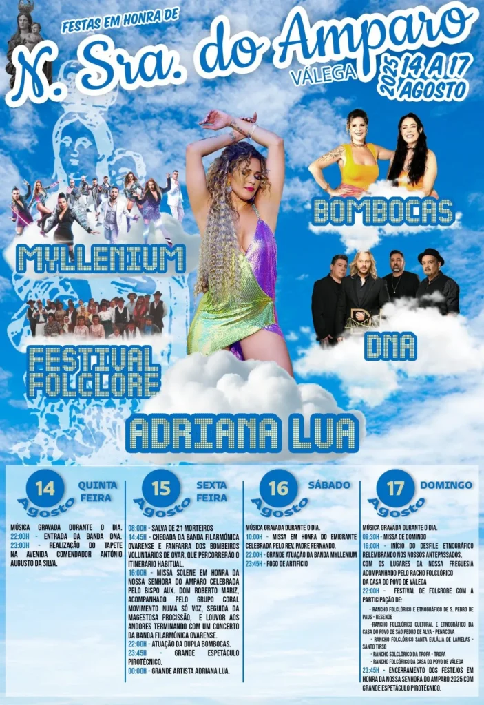 Festas da Senhora do Amparo 2025 em Válega