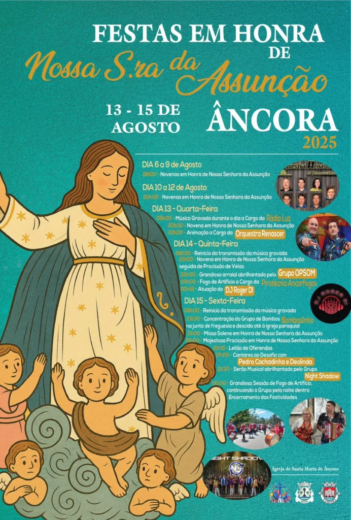 Festas da Senhora da Assunção 2025 em Âncora